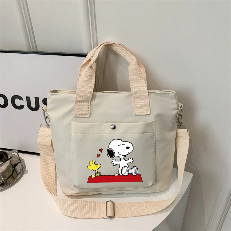 

New Snoopys Shoulder Bag Casual Messenger Sling Bags Cute Anime Men Women Simple Sports Crossbody Tote Handbag Kid Birthday Gift