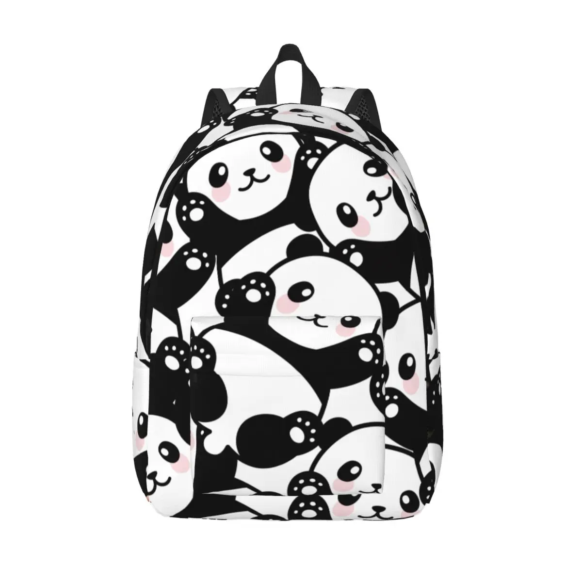 Cute Panda Cartoon Teenage Backpack Sports High School Business Lovely Animal Daypack for Men Women College Shoulder Bag