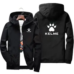 Kelme-男性用防水ジッパーフード付きスウェットシャツ,キャンプ,アウトドアスポーツ,日焼け止め用の大きなジャケット,新しい春と秋のブランド,2024