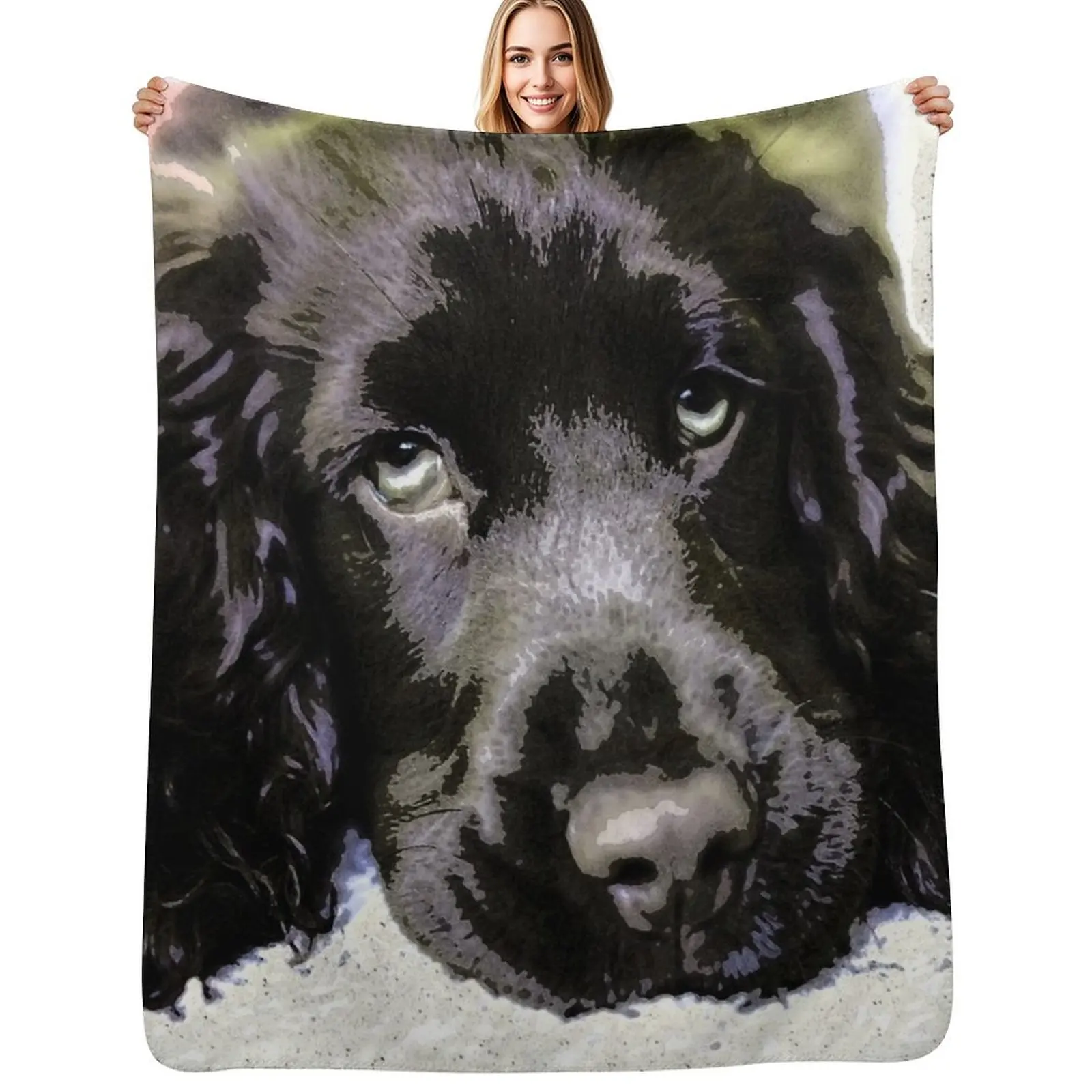 Sprocker spaniel sleeping Throw Blanket Warm Napping Blanket for Office Couch Bed