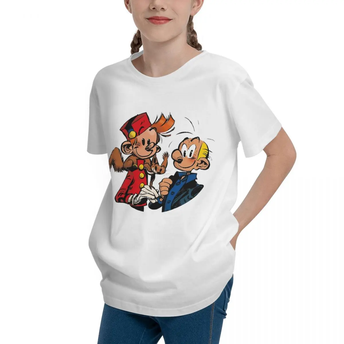 Adolescents Les Aventures De Spirou Essential For Sal Basic Short Sleeve T-Shirt Humor Graphic Sexy Top tee Vintage High quality