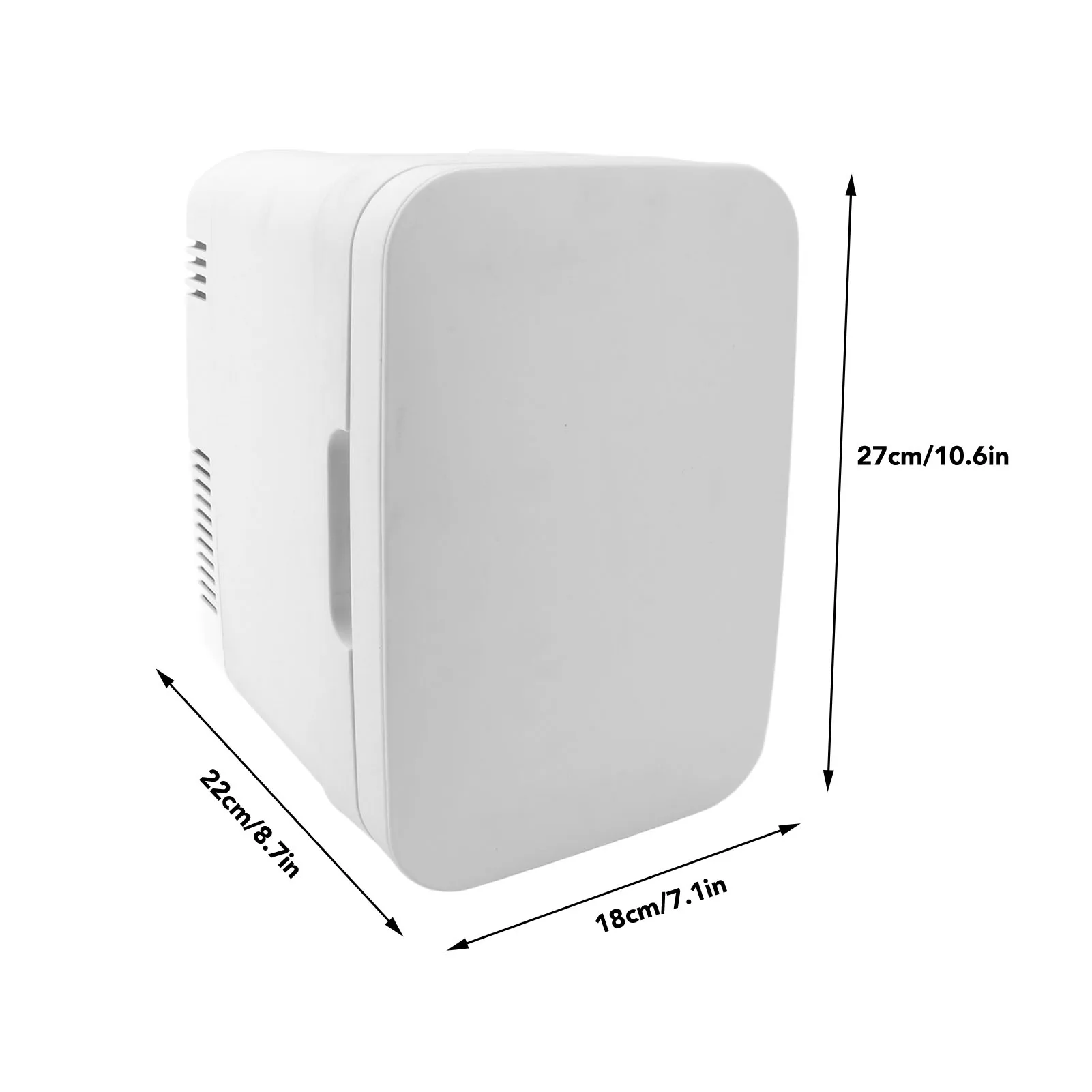 車用冷蔵庫 4L 半導体クールホット両用静かなポータブルミニ車用冷蔵庫メイクアップスキンケアと食品用