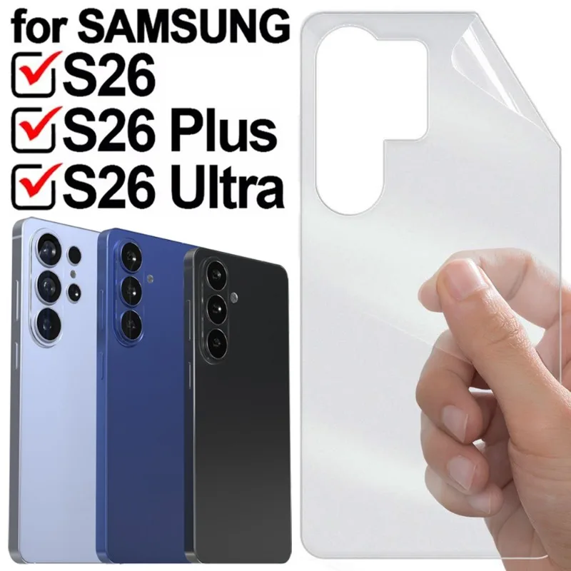 

Мягкие гидрогелевые пленки из ТПУ для Samsung Galaxy S26, S26 Plus, S26 Ultra, матовые защитные пленки для задней панели, аксессуары для Galaxy S26, S26+