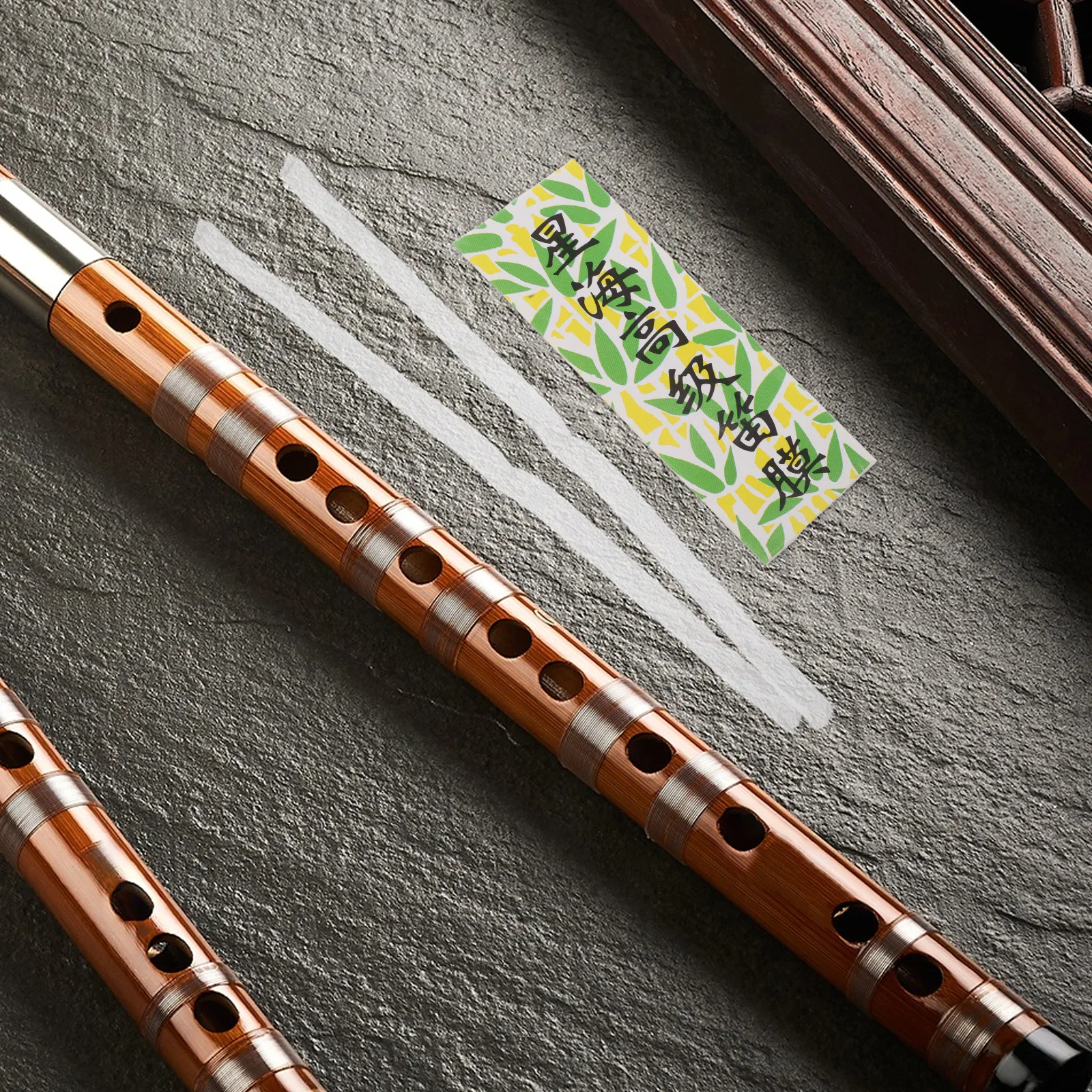 

2 Bags Bamboo Oboe Reeds Hulusi Flute Lyre Lightweight Wooden Musical Instruments