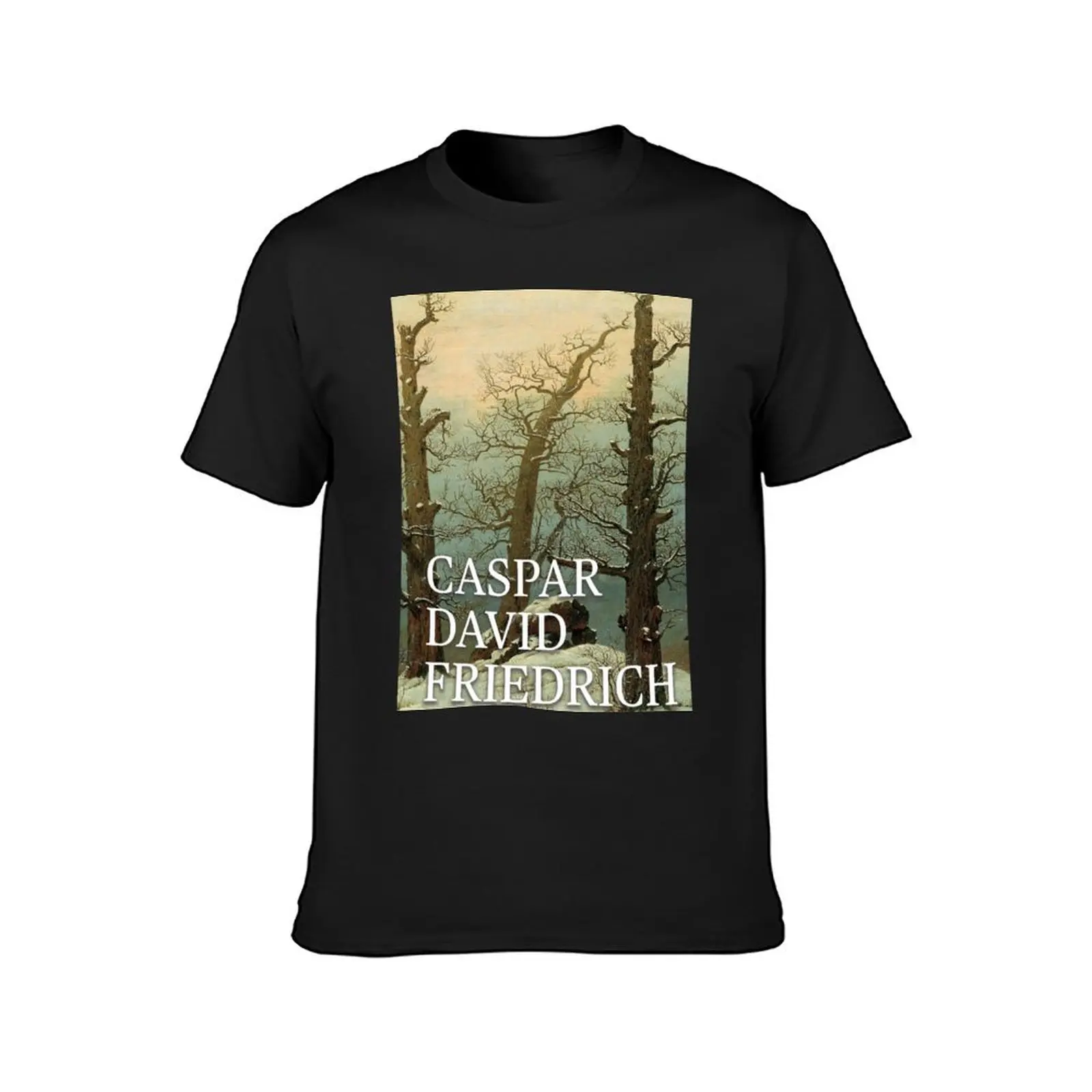 Caspar David Friedrich, megalithic grave in the snow T-Shirt anime tees customizeds mens clothes