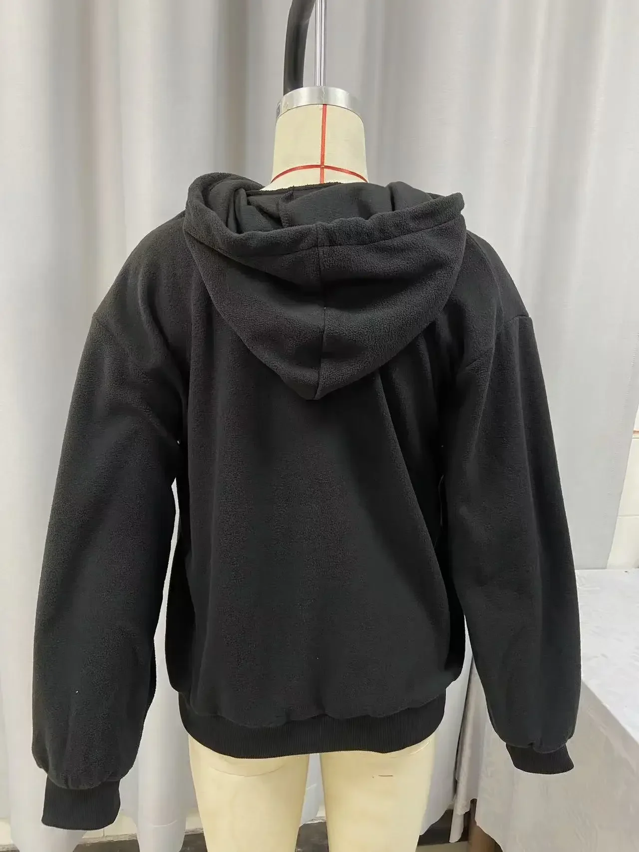 Women Solid Hooded Fleece Oversized Pullover Sweatshirt With Pet Pocket Autumn Winter Casual Top Ladies Cozy