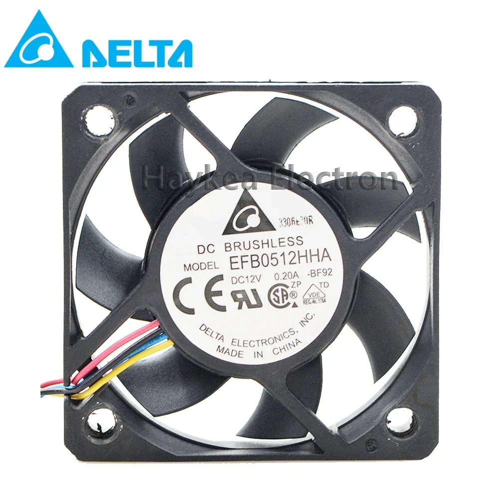 Untuk delta 5 5cm fan kipas DC 12V 0.20A casing pc komputer Server Inverter pendingin kipas pendingin aksial