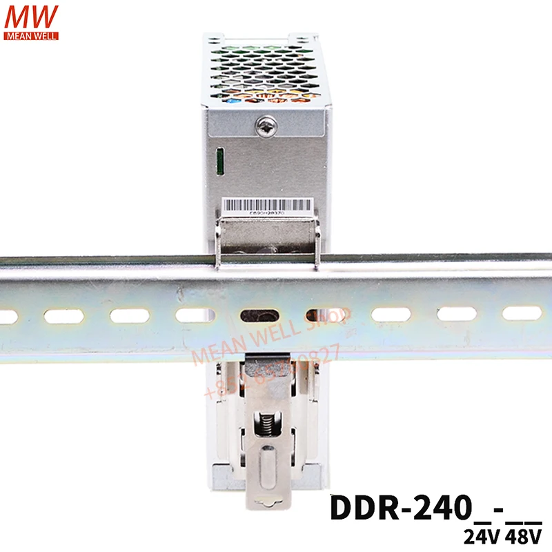 يعني جيدا تحويل التيار الكهربائي الأصلي 240 واط DIN السكك الحديدية نوع DC-DC محول DDR-240B DDR-240C-24 DDR-240D-24 DDR-240D-48 #5