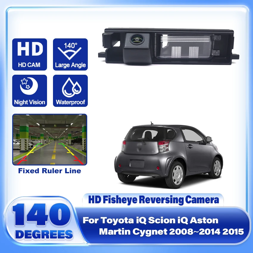 

CCD HD рыбий глаз камера заднего вида для Toyota iQ Scion iQ Aston Martin Cygnet 2008 ~ 2015 автомобильный Реверсивный монитор парковки аксессуары