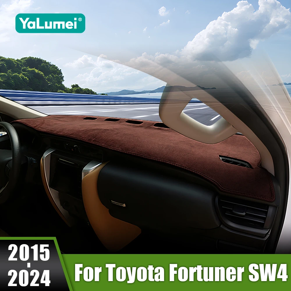 

For Toyota Fortuner AN150 AN16 2015 2016 2017 2018 2019 2020 2021 2022 2023 2024 Car Dashboard Cover Mats Avoid Light Carpets