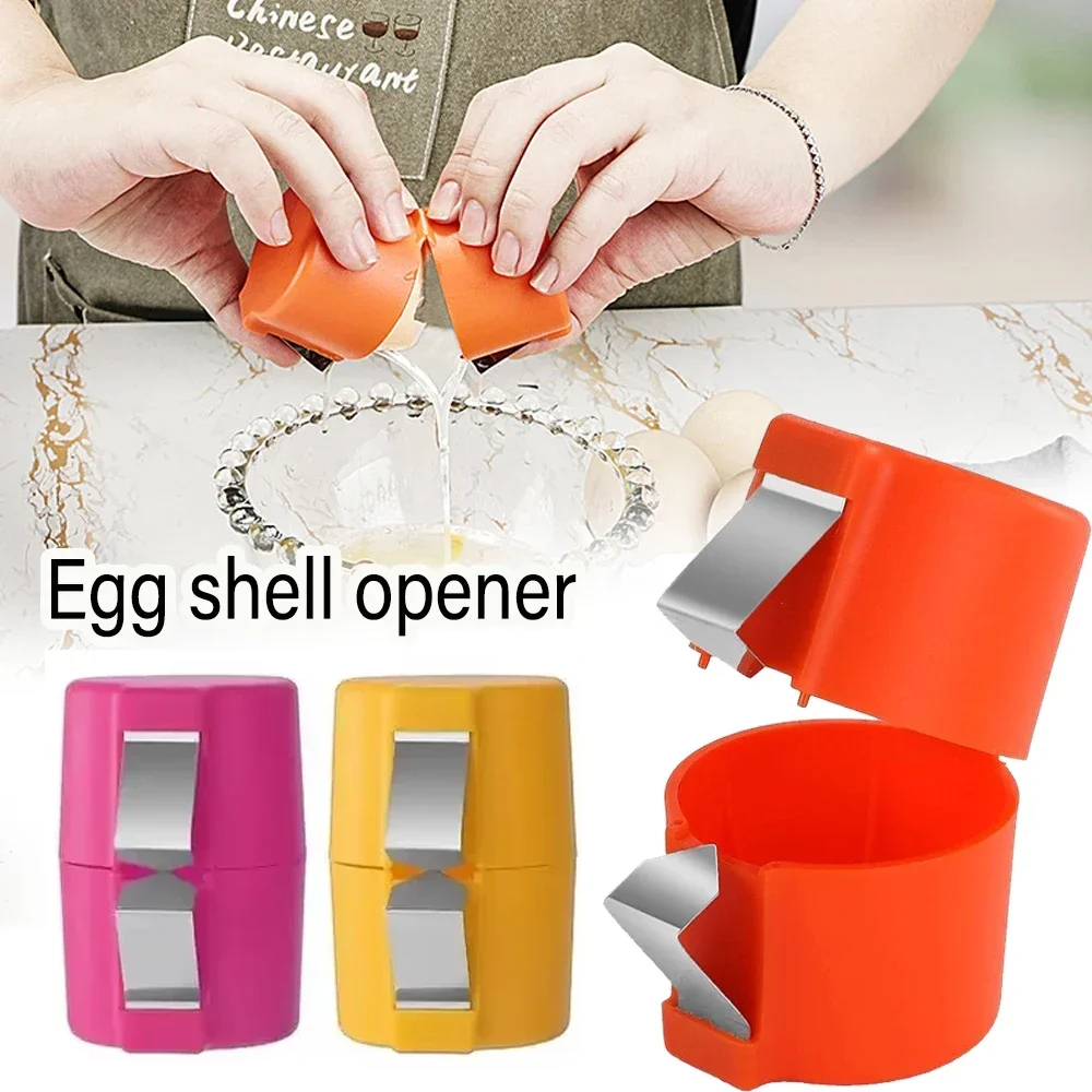 Egg Shell Opener Egg Beater Easy To Clean Shell Separator Kitchen Baked Stainless Steel Beating Mini Kitchen Tools