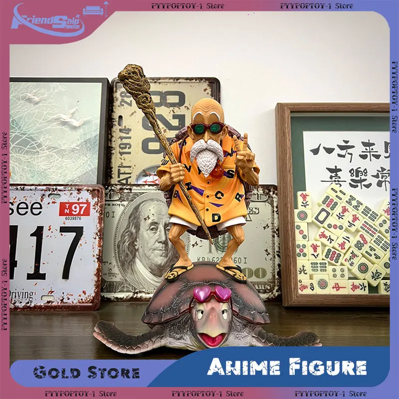 

Anime Dragon Ball Figurine Turtle Master Roshi Action Figures Kame Sennin PVC Model Desktop Decoration Doll Collection Toy Gift