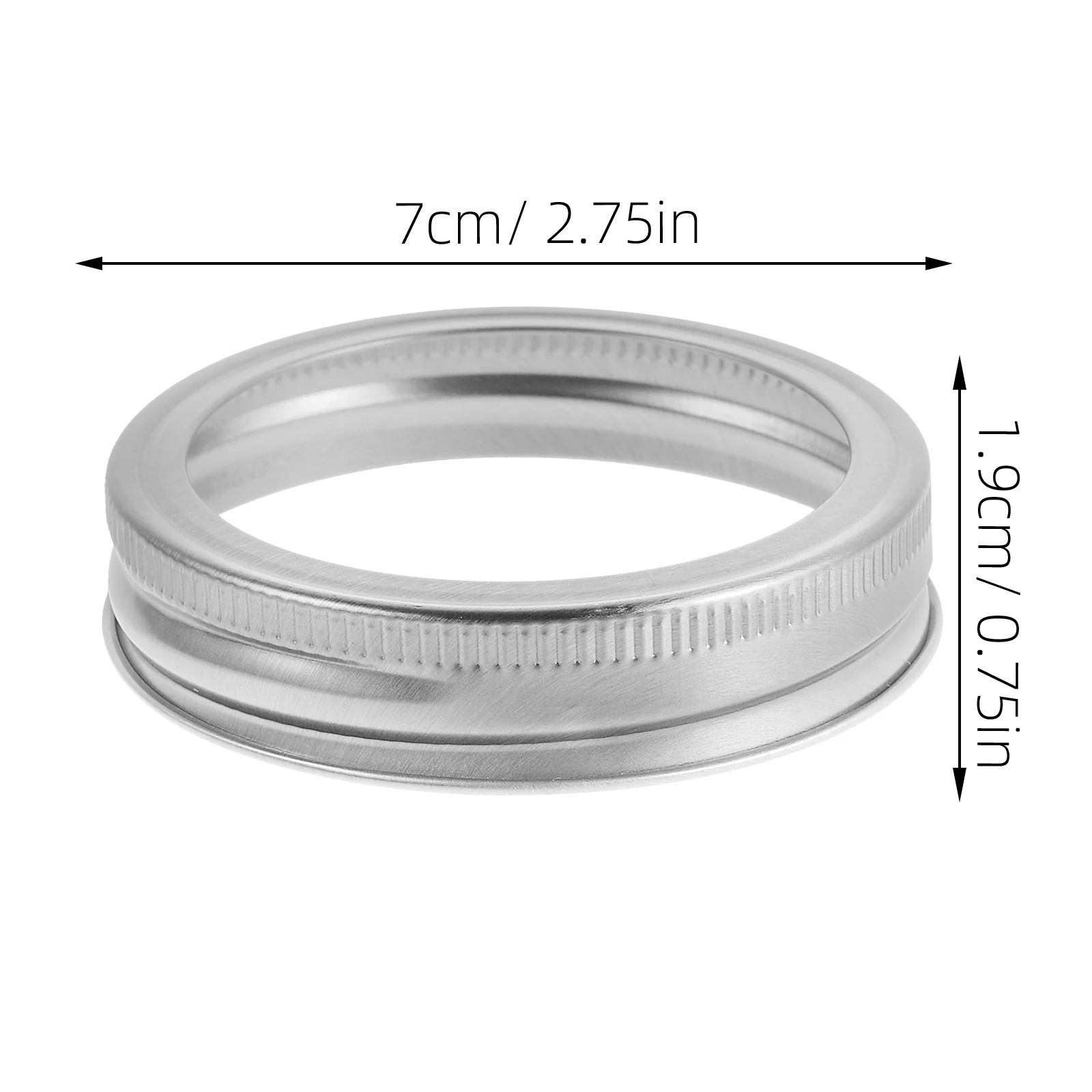 24pcs Jar Lids Tinplate Regular Mouth Canning Rings Reusable For Jam Pickling Food Storage Lid Sealing Bands