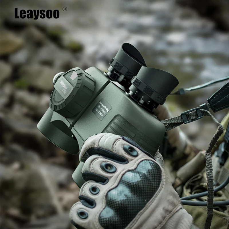 Leaysoo-7X50 Neptune Compass Rangefinder Binoculars for Adults, High Magnification,High Definition,Low Light Vision,Night Vision