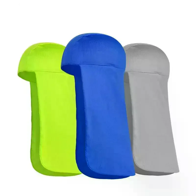 Wide Brim Sun Hat With Neck Shield Elastic Cooling Cap UV Protection Fishing Riding Outdoor Headwear