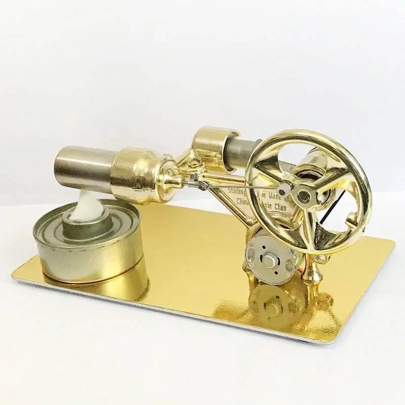 Hot Air Stirling Engine Motor Model Fluid Dynamic Physics Experimental Model Educational Science Toys