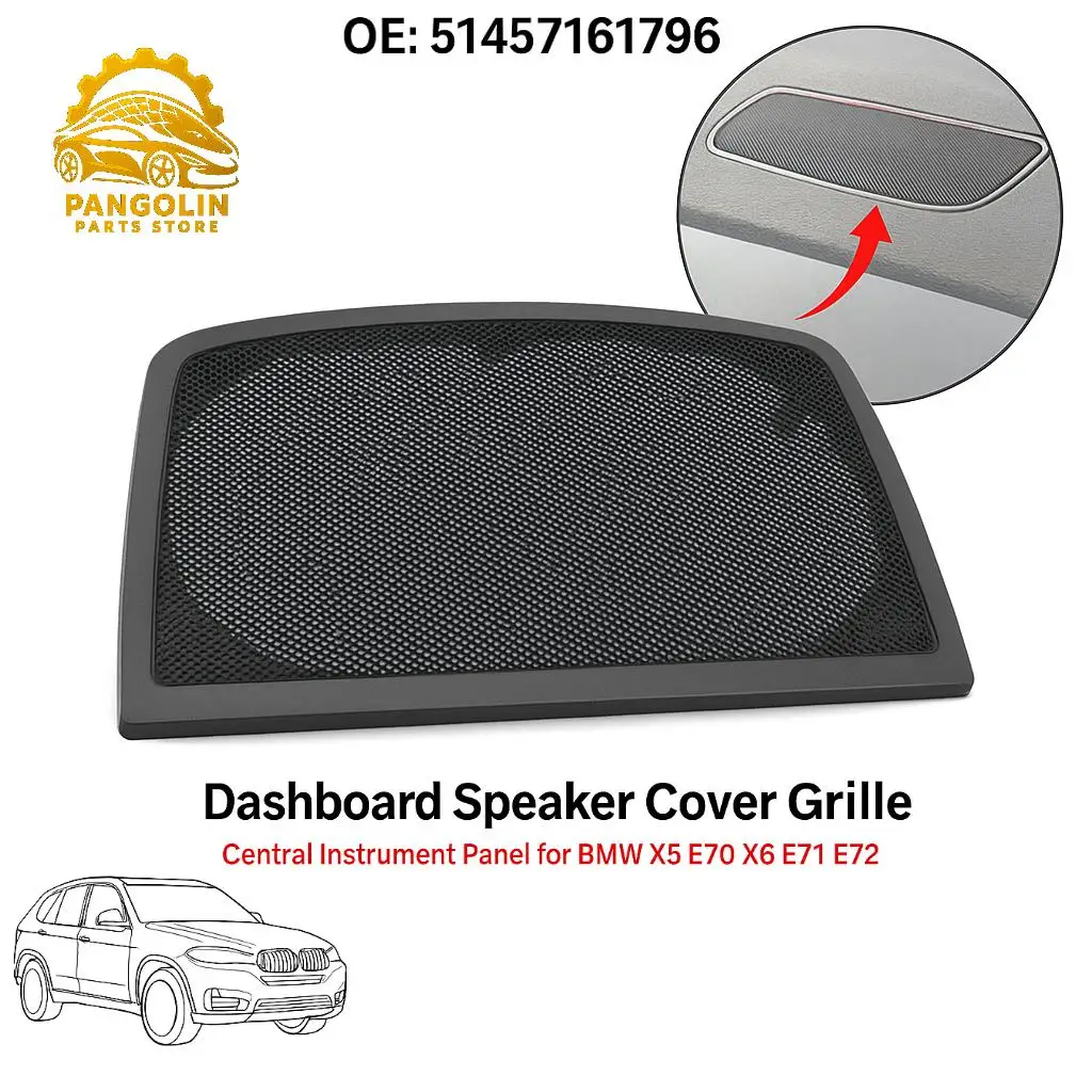 

Central Control Instrument Panel Loudspeaker Dashboard Speaker Cover Grille Speaker net cover For BMW X5/6 51457161796