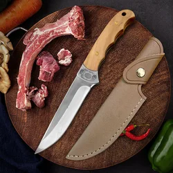 Utility Knife Slicing Fish Fruit Boning Knife Forged Blade Butcher Knife Wood Handle Kitchen Knives Chef Cleaver Meat Vegetables