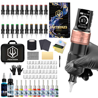 Tattoo Kit POSEIDON V5 New Adjustable Tattoo Pen Kit For Permanent Makeup Tattoo Machine Kit Hot Sale Wireless Tattoo Gun Kit