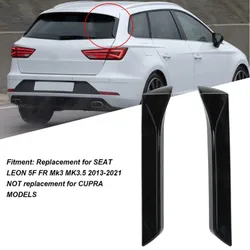 Pair Car Rear Window Side Spoiler Lip Wing Rear Trunk Splitter Lip For Seat Leon 5F FR Mk3 MK3.5 Seden 2013-2021