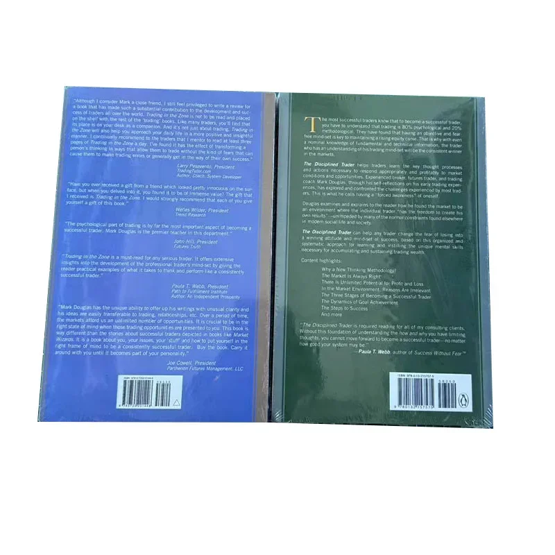 غلاف ورقي جديد 2 كتب تجارة مارك دوغلاس باللغة الإنجليزية/مجموعة في المنطقة وكتاب التاجر الانضباط