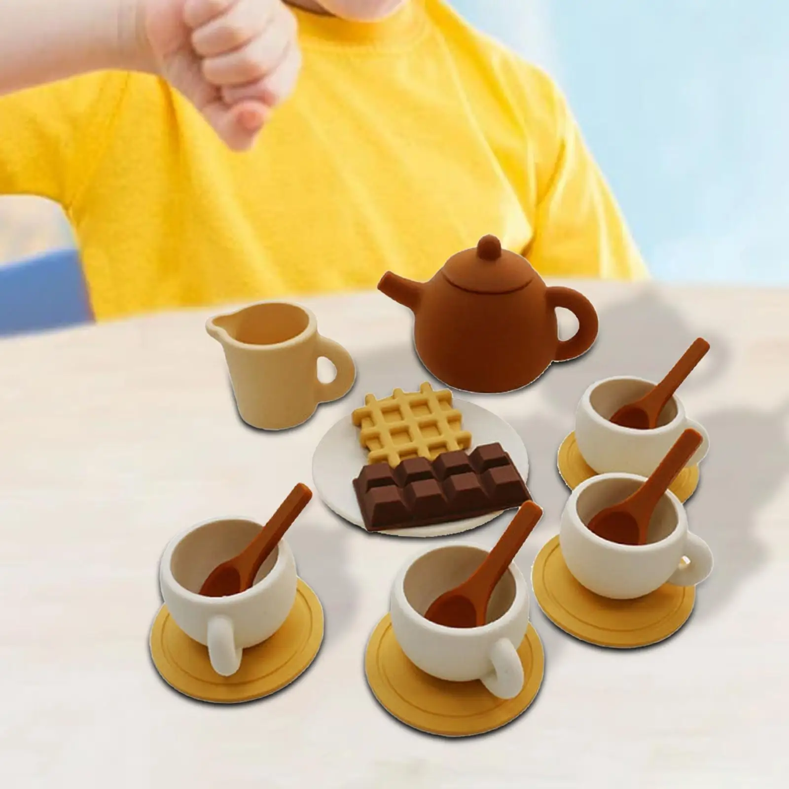 Afternoon Tea Set Kitchen Play Set Simulation Food Toy Playset Tea Party