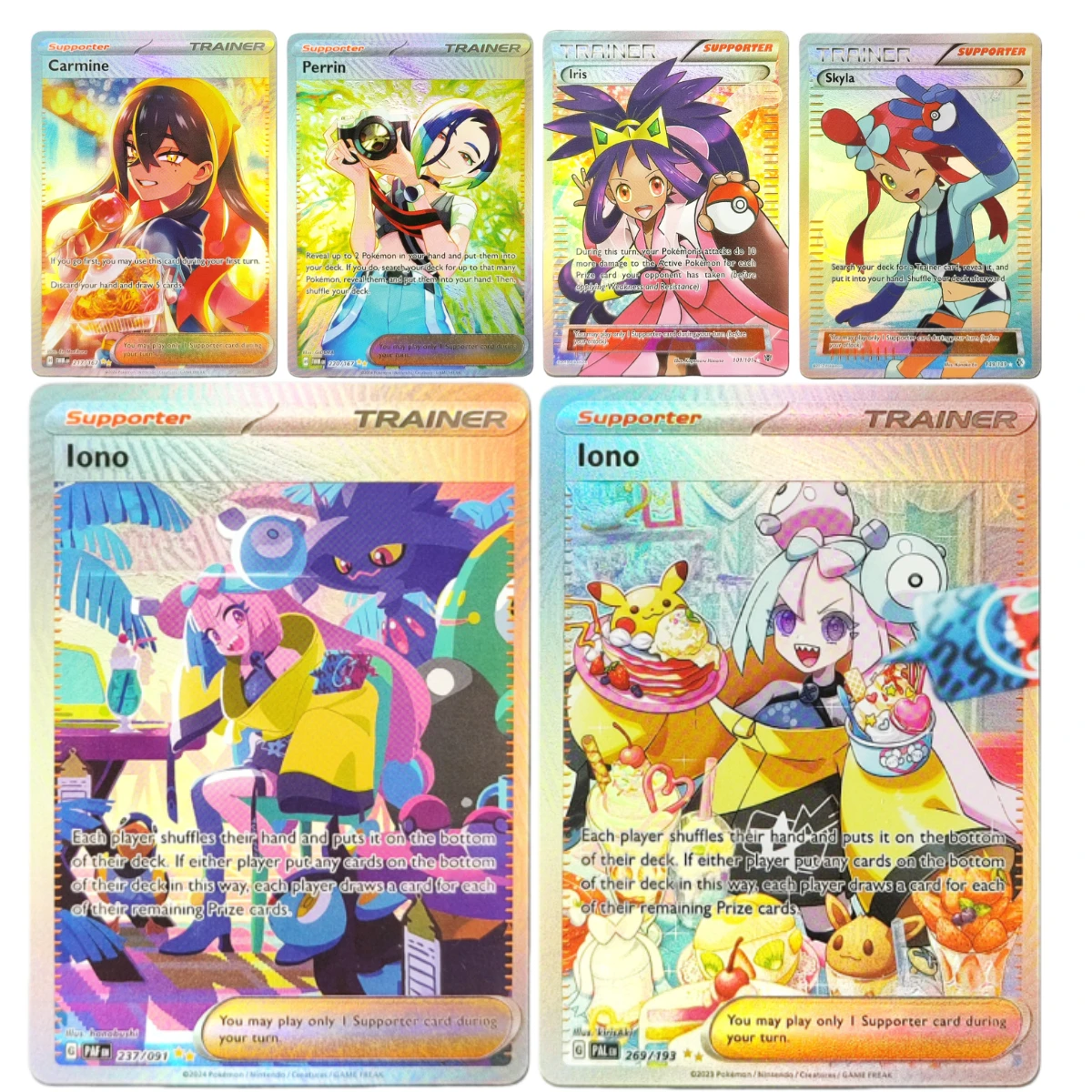 مجموعة بطاقات هولو لمدرب بوكيمون TCG الإنجليزي DIY - Lillie Synthia N والمزيد من الشخصيات المشهورة، بطاقات الألعاب القابلة للجمع #4