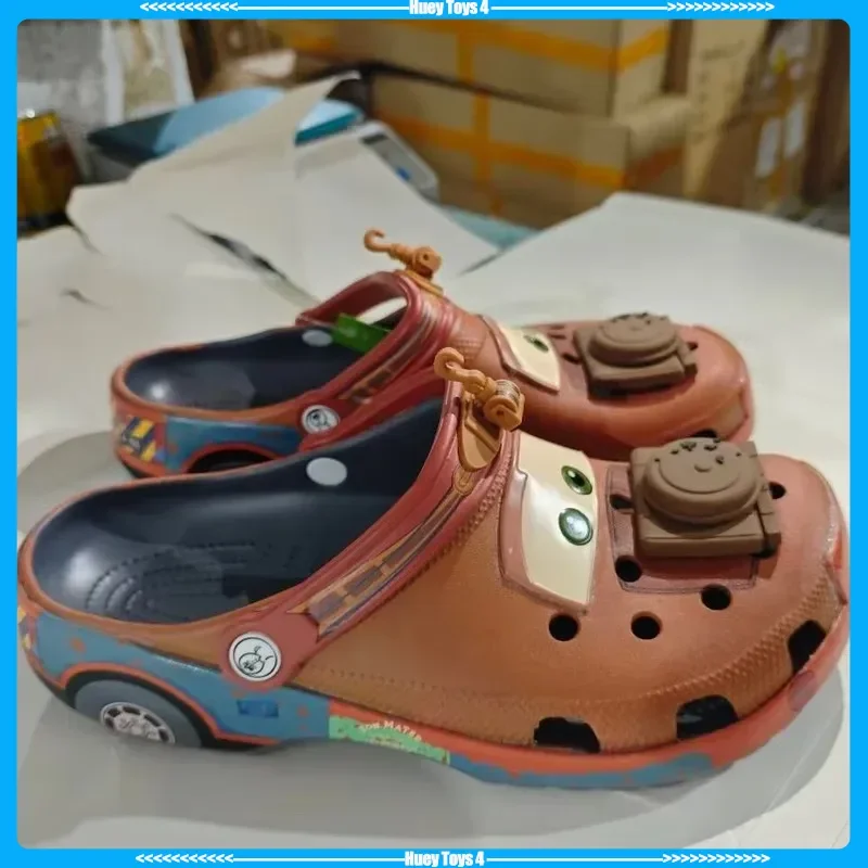 Adult Cartoon Mater Slippers Cars Shoes Outdoor Sandals Cute Figurine Anime Trailer Character Cave Shoes Sandals Eva Shoes Gift
