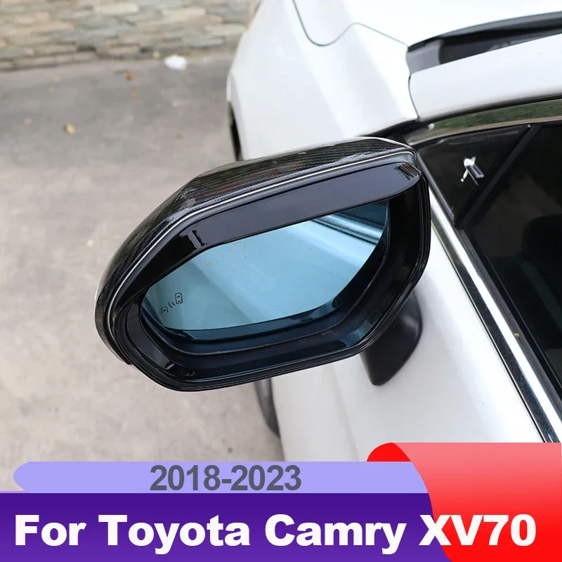 

Автомобильное зеркало заднего вида, наклейка от дождя, брови, авто зеркало, дождевик, козырек для Toyota Camry 70 XV70 2018-2020 2021 2022 2023