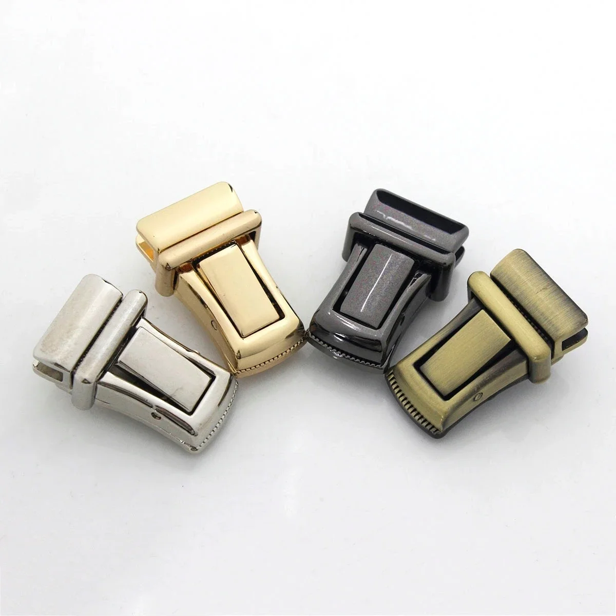 1piece Bag Lock Metal Push Press Lock Tongue Lock Closure Clasp Buckle for Leather Craft Bag Parts DIY Hardware Accessories