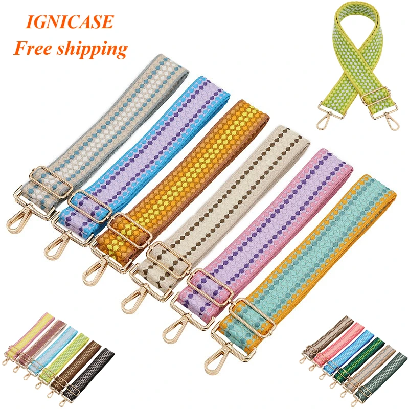IGNICASE New Thickened Shoulder Strap Bag Braided Single Shoulder Oblique Span Replaceable Long Shoulder Strap Bag Accessories