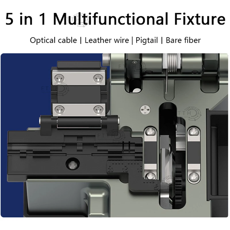 New 0809G FTTH  Fiber Cleaver High Precision Cutting Tool Optical Fiber Cleaver with Waste Fiber Box Cable Cutting Knife