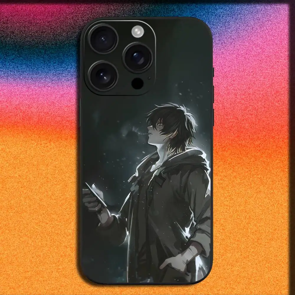 Custodia per telefono T-Towa S-Slow Damage per iPhone 17,16,15,14,13,12,11,Pro,Max,Plus,E,SE4,Air,Mini Cover nera