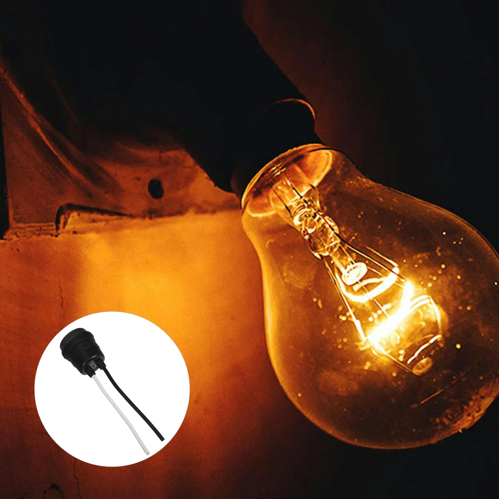 

6pcs E27 Waterproof Lamp Holder Socket With Cable Pvc Durable Outdoor Indoor Use For Garden Patio Lighting Diy Lamp Accessories