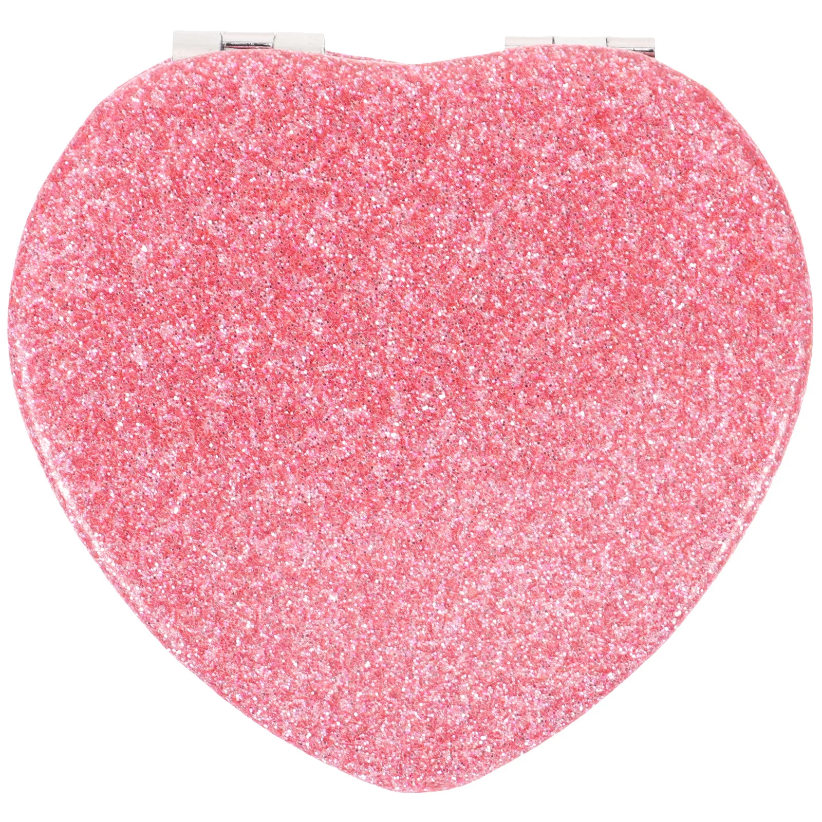 Entzückender herzförmiger Kompaktspiegel, tragbarer, leichter Reisespiegel für Frauen, persönliche Spiegel, Handspiegel