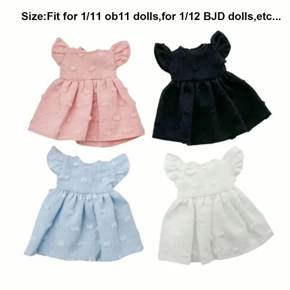 Handgemaakte pop-dot-jurken Accessoires Mode-tops Kleding Rok Multi-stijlen Poppen Mouwloze outfits Jurken