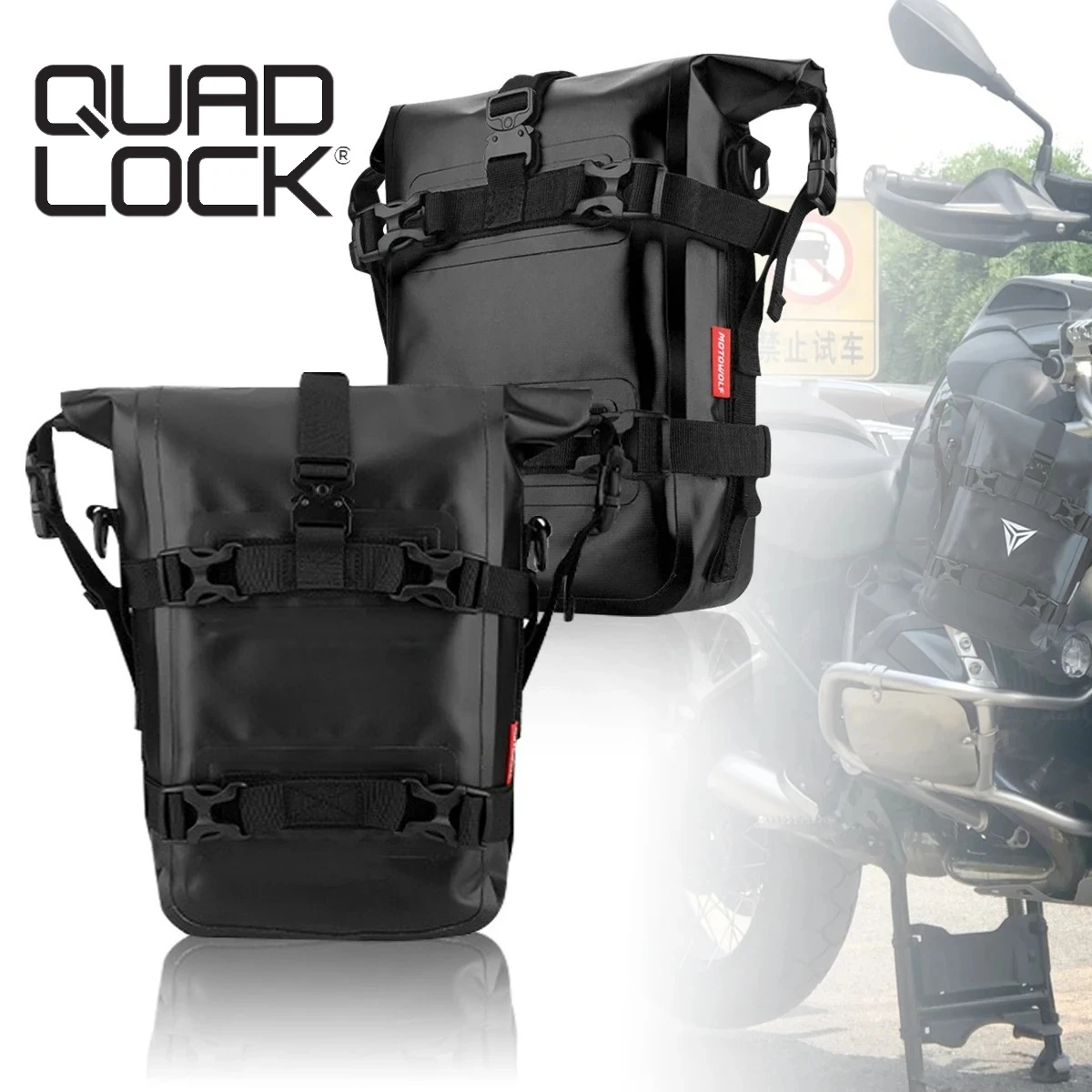 

2PCS Motorcycle Bumpers Bag Waterproof 5L-8L Motorcycle Side Frame Bag Motorcycle Crash Bar Bag