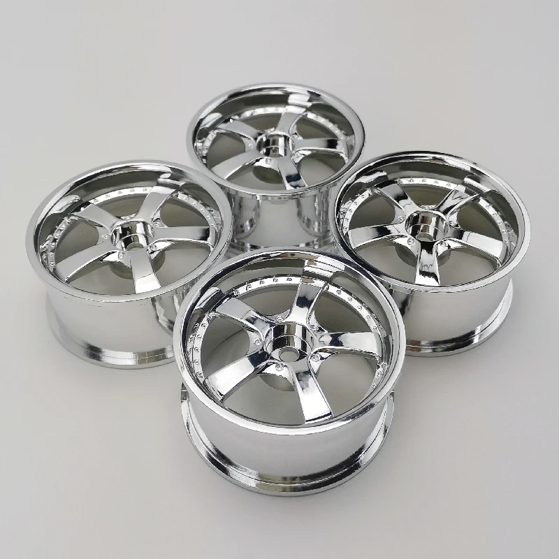 4pcs 3mm Offset RC Car 1/10 Scale Plastic Wheels Rims Drift On road Touring Model Hobby