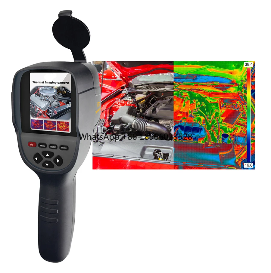 

2024 18+ Handheld Infrared 256x192 Thermal Imaging Camera With Analysis Software Multilingual Housetop Inspection