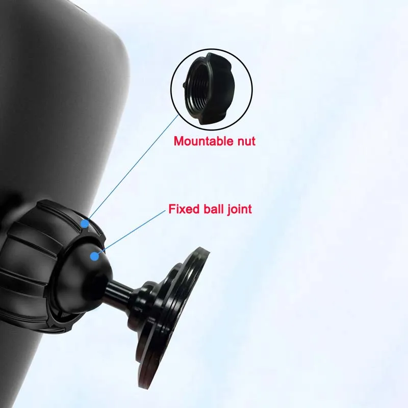 Aluminum Alloy Round Mounting Base with 17mm Ball Head for Magnetic Car Mount Mobile Phone Holder GPS Support Stand Accessories