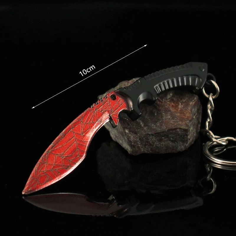 10cm/3.93in GO Gra Mini Nepal Brelok Gadżety Sztylet Metalowy Model Broni Leśny Las Wisiorek Nóż do Otwierania Pudełek Zabawka dla Chłopca Prezenty