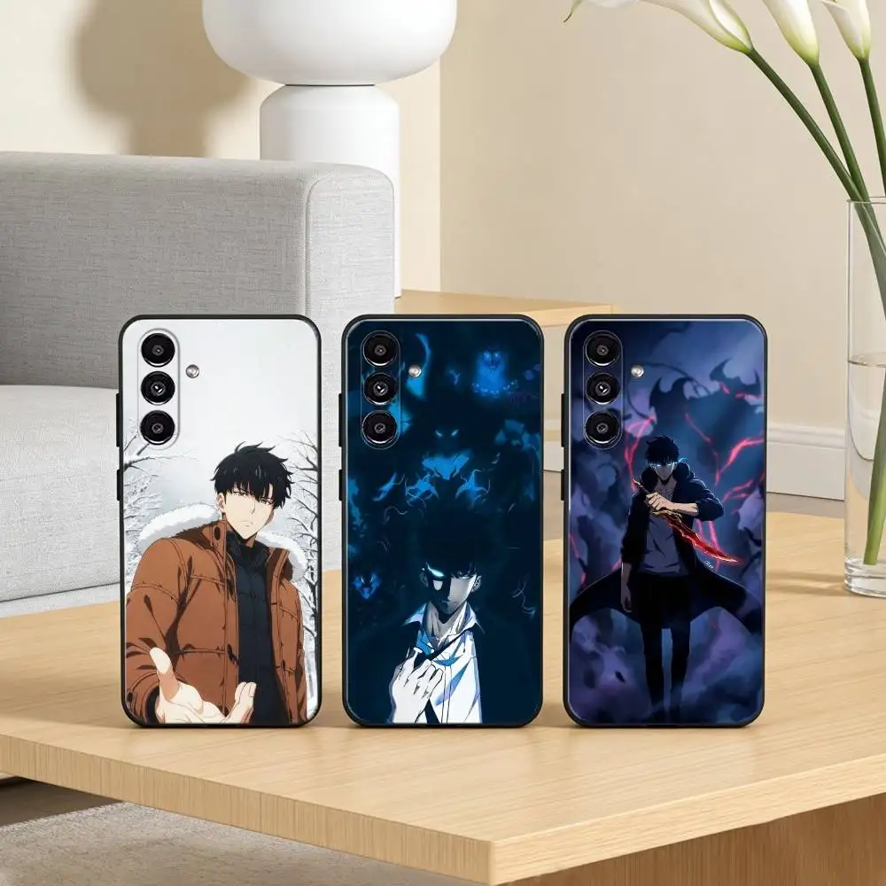 S-Solos S-Sung Jin woo Leveling Phone Case For Samsung Galaxy A20,21s,22,31,32,52,53,72,73,80,91 Soft Black Shell
