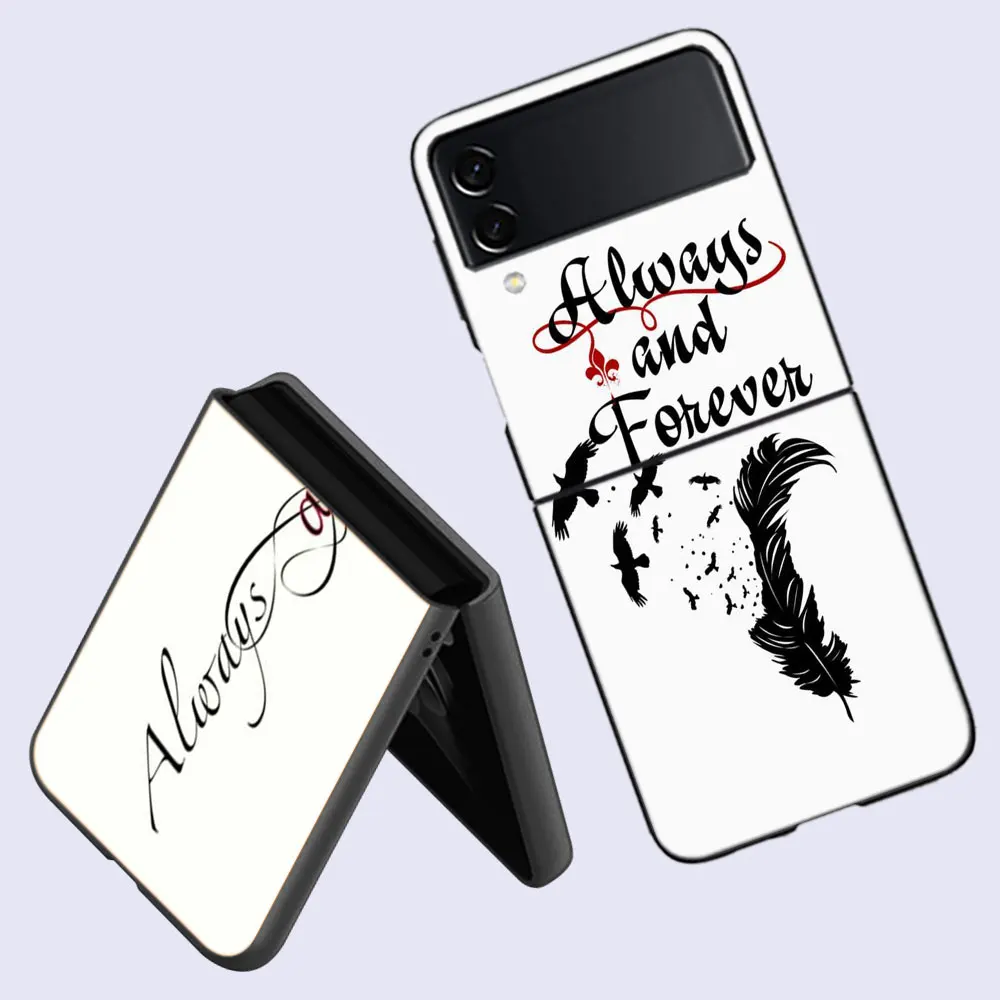 Always And Forever The Originals Phone Case For Fundas Samsung Galaxy Z Flip 6 3 5G Back Hard Capa for Z Flip 5 4 5G Coque