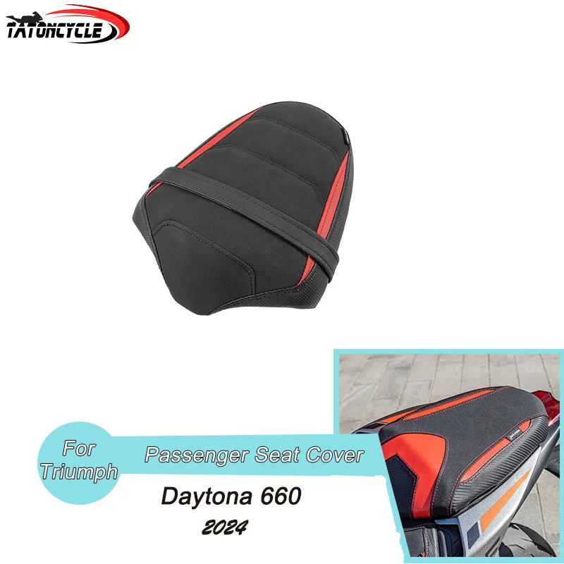 

Motorcycle Rear Seat Cover for Triumph Daytona 660 2024 - Non-slip Waterproof Soft Passenger Saddle Pad Solo Seat Cushion