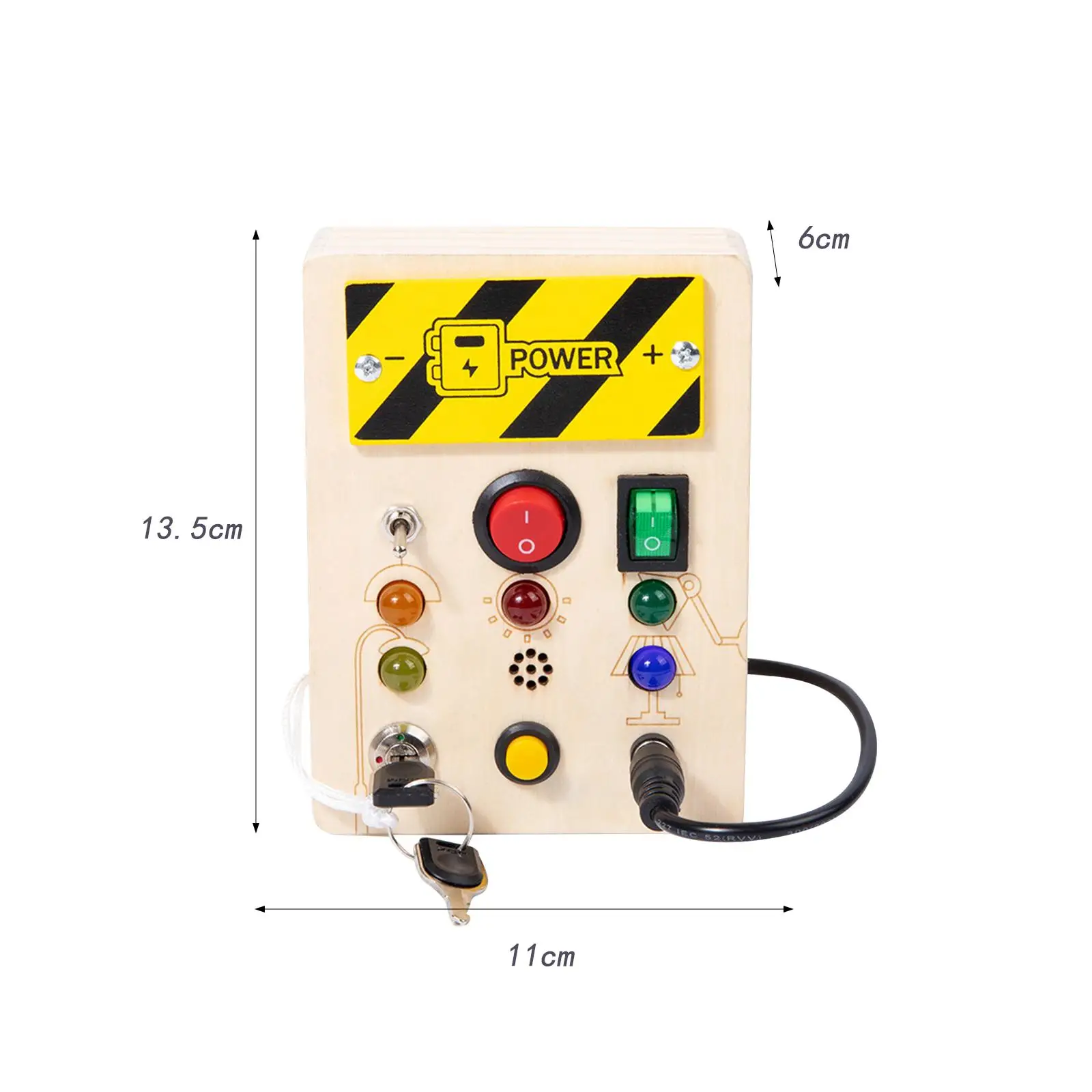 Drewniana tablica zajęciowa dla dzieci Zabawki podróżne Elektroniczne drewniane zabawki sensoryczne do nauczania