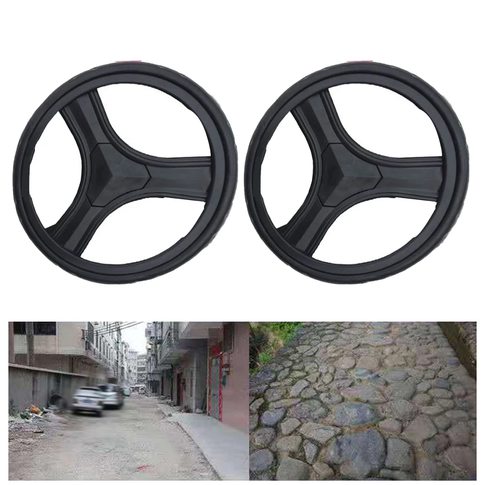 2pcs 170mm Replacement Wheels Shopping Cart Wheel Trolley Swivel Casters For Shopping Cart Trolley DIY Part Accessories