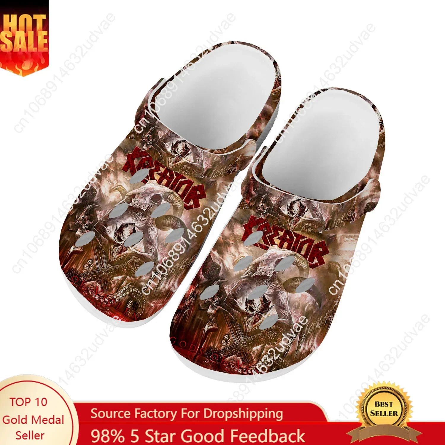 

Kreator Water Shoes Mens Womens Comfortable Fashion Home Garden Clogs Customizd Sandals Beach Breathable Hole Slippers