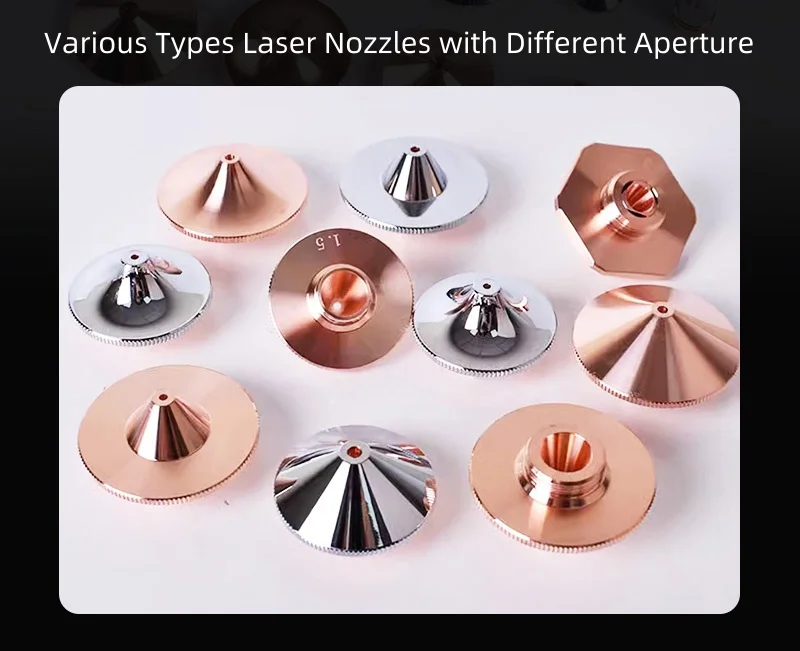 Laser Raytools Düse für Faserlaserschneidemaschine Doppel/Einzel D28 D32 1,2 mm 1,5 mm für Precitec WSX Bodor HANS Kopf – Detail 11