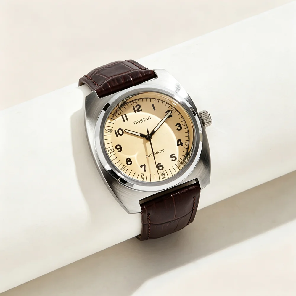 Große Gehäuse Mechanische Uhren Herren Automatik-Armbanduhr Männliche Rechteckige Zeitmesser Uhr – Detail 11