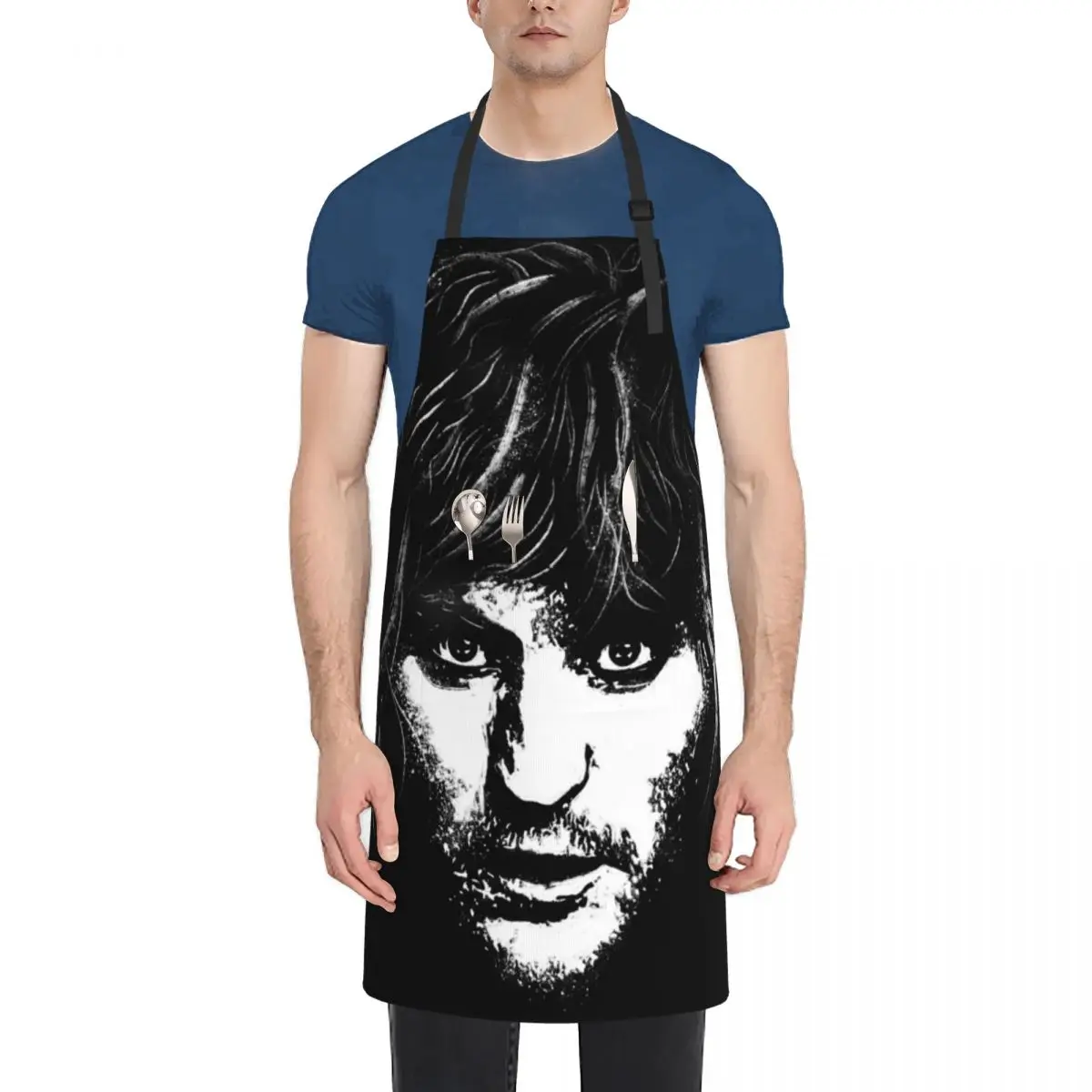 Portrait of Noel Fielding Apron men women's kitchens for women with pocket Women's Dresses Apron